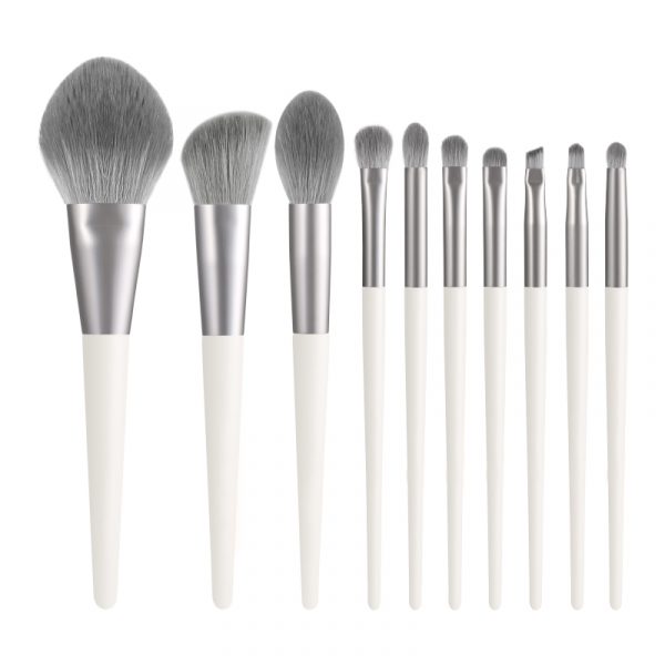10PCS Gray Makeup Brush