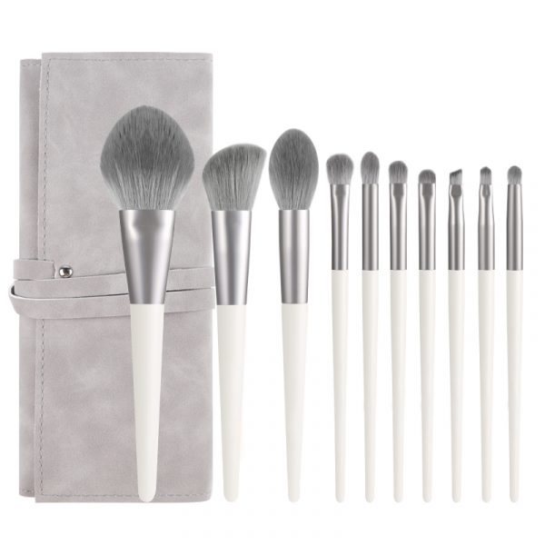 10PCS Gray Makeup Brush