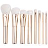 2221-1 8PCS Golden Metallic Makeup Brush Set