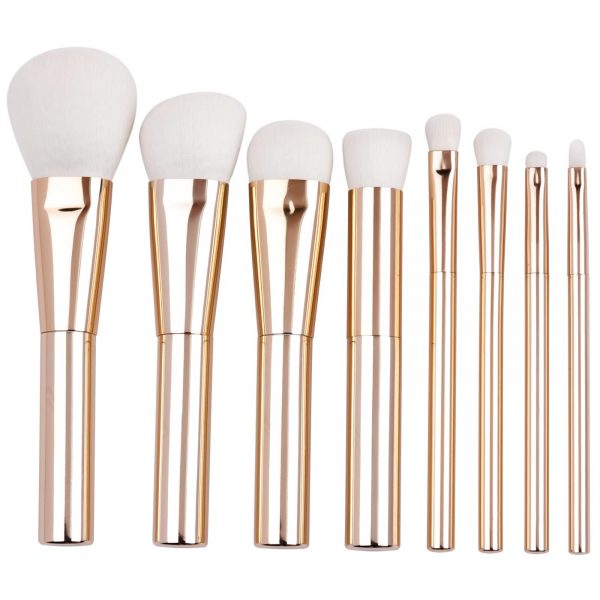 2221-1 8PCS Golden Metallic Makeup Brush Set