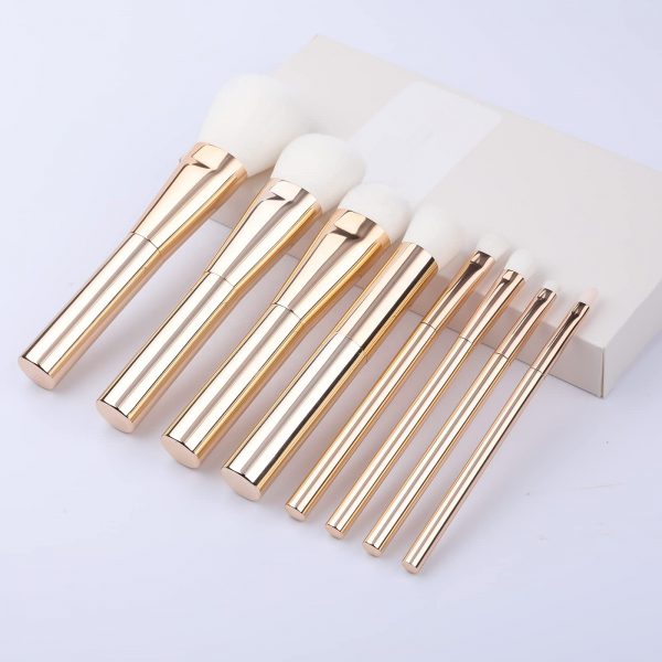 2221-2 8PCS Golden Metallic Makeup Brush Set