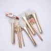 2221-4 8PCS Golden Metallic Makeup Brush Set