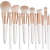 12PCS White Makeup Brush Set
