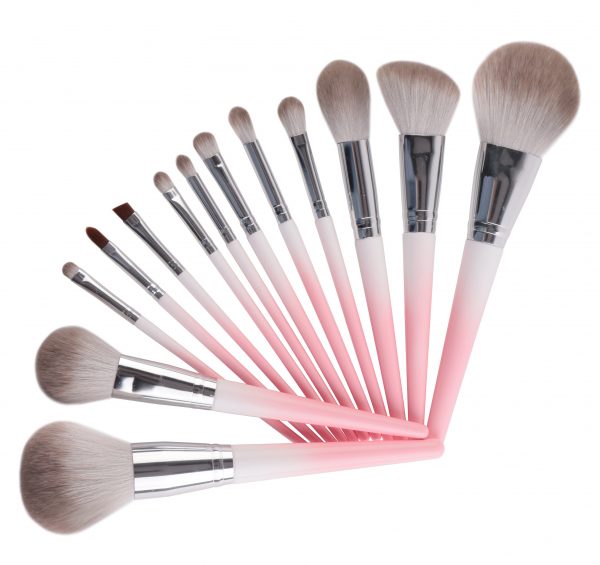 13PCS Gradient Pink Makeup Brush Set