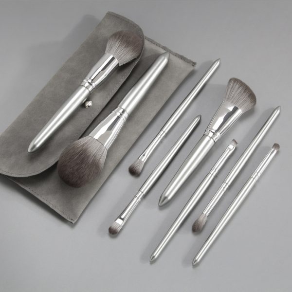 12PCS Silvery Makeup Brush Set