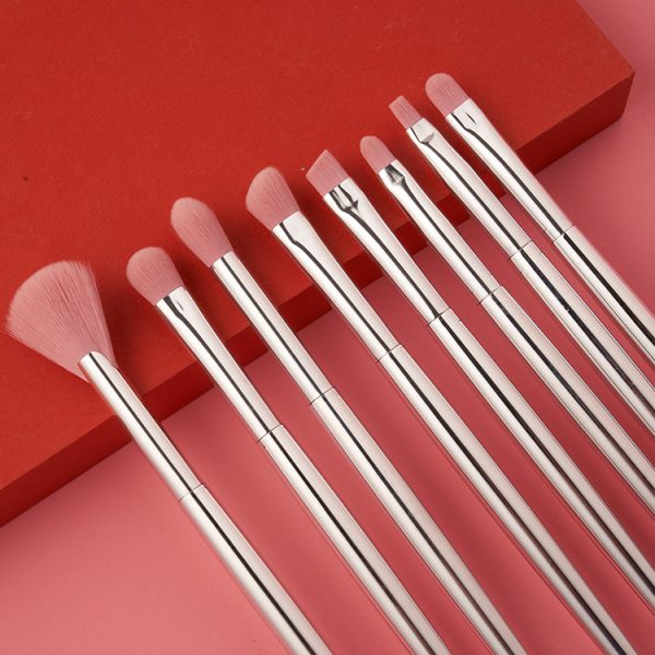 12PCS Metallic Finish Makeup Brush Set
