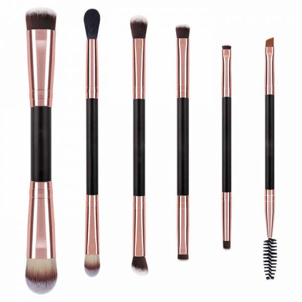 6PCS Duo-End Makeup Brush Set