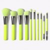 10pcsyellow 10PCS Yellow Makeup Brush Set