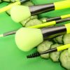 2230-2 10PCS Yellow Makeup Brush Set