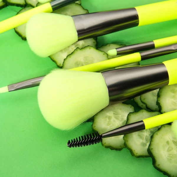 2230-2 10PCS Yellow Makeup Brush Set