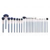 24PCS Deep Blue Professional Makeup Brush Set