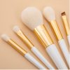 2279 (3) 5PCS Pearl White Makeup Brush Set