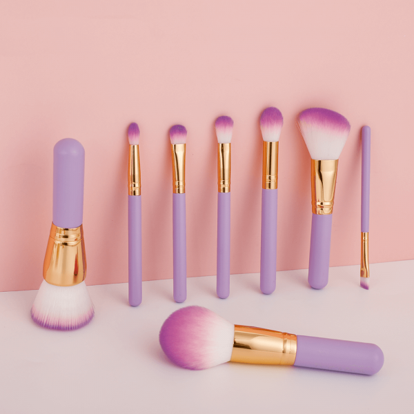 7pcsminibr 8PCS Mini Travel Makeup Brush Set