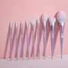 YMBS00597-4 9PCS Taro milk Makeup Brush Set