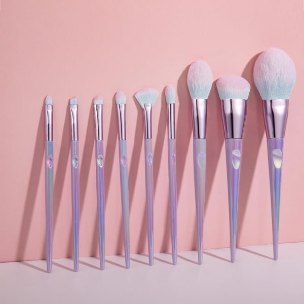YMBS00597-4 9PCS Taro milk Makeup Brush Set