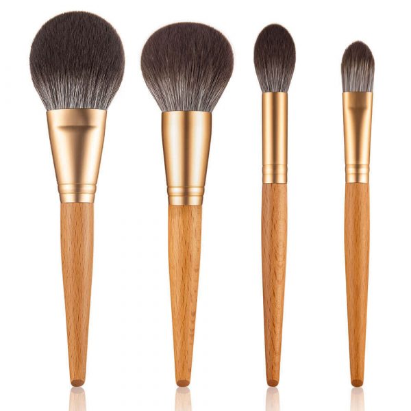 ymbs00495-2 9PCS Original Wooden Makeup Brush Set
