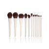 12pcs milk gray 12PCS Vegan Milk Gray Makeup Brush Set