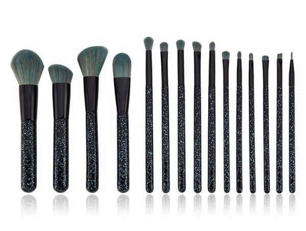 15PCS Black Star Makeup Brush Set
