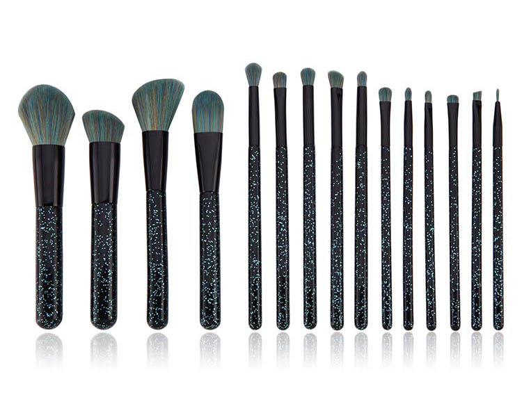 black star 15PCS Black Star Makeup Brush Set