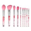 resin flower 9PCS Resin Flower Makeup Brush Set