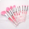 F9.2 9PCS Resin Flower Makeup Brush Set