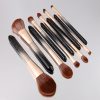 10PCS Gorgeous Black Gold Makeup Brush Set
