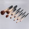 10PCS Gorgeous Black Gold Makeup Brush Set