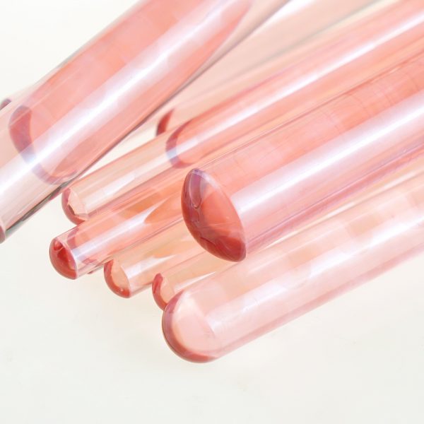 2269 (2) 10PCS Pink Jelly Makeup Brush Set