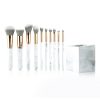 10PCS Classical Marbling Makeup Brush Set