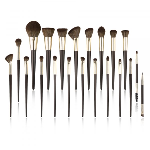 21PCS Professional Brown Makeup Brush Set