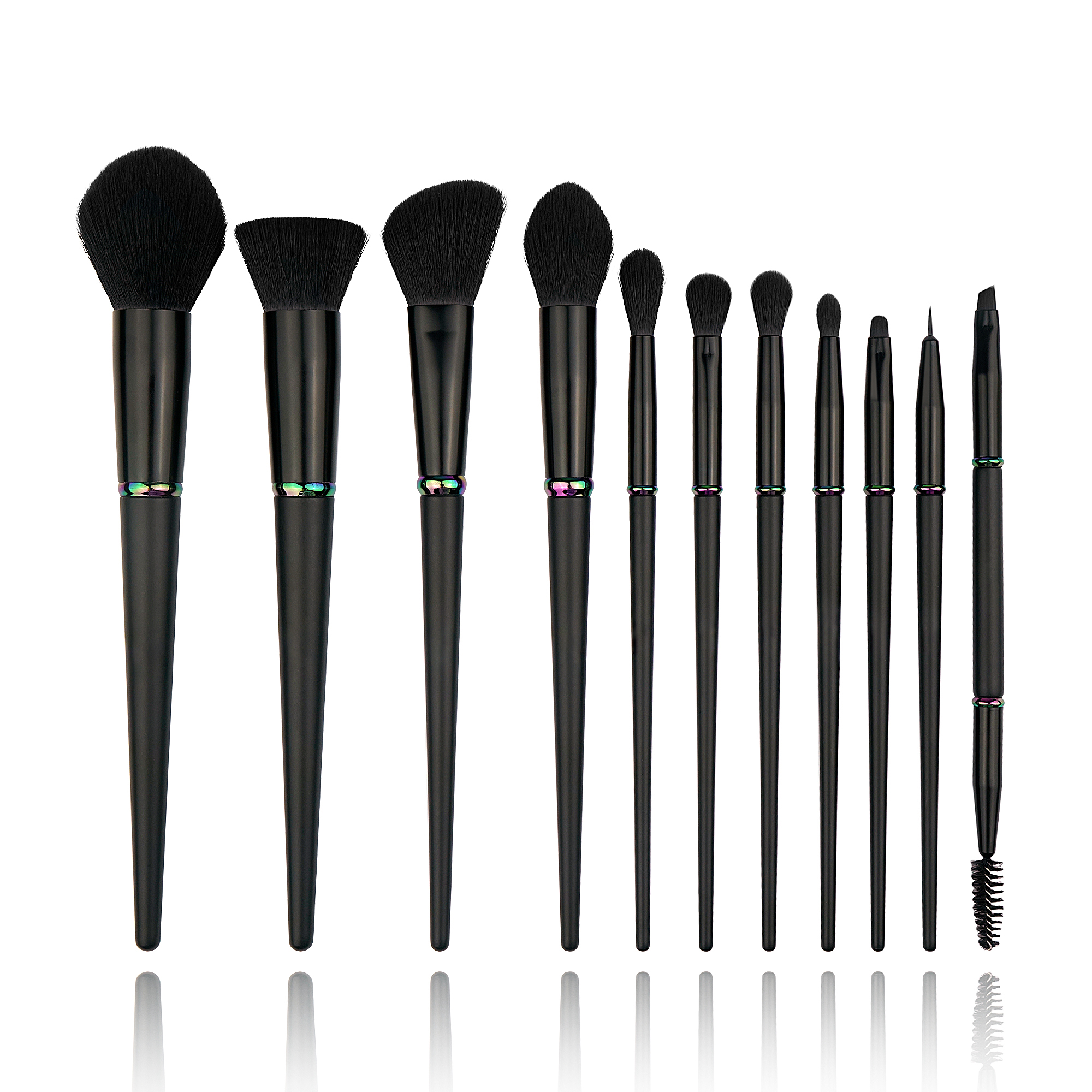 11PCS Ring Design Makeup Brush Set