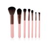 2287 6 7PCS Pink Travel Makeup Brush Set