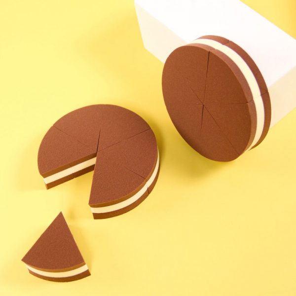 Brown-coffee-cake-makeup-beauty-sponge-blender-detachable-5 Brown Coffee Cake Makeup Beauty Sponge