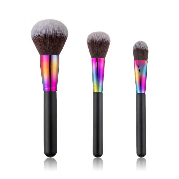 YMBS00604-01 9PCS Colorful Ferrule Makeup Brush Set