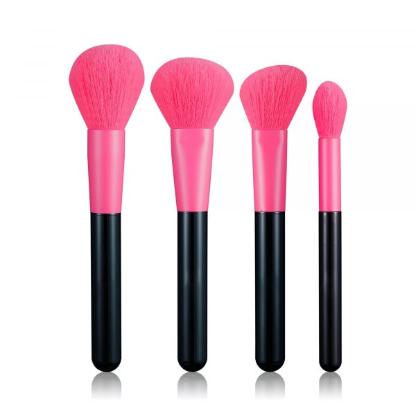 9PCS Black Pink Makeup Brush Set